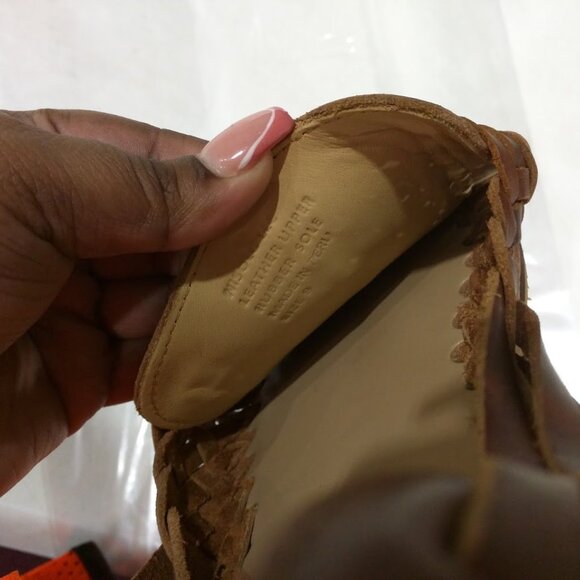 Nisolo Women's Huarache Sandal Brandy 9 - Picture 2 of 2